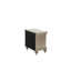 Table de chevet contemporaine 2 en argent - table de chevet avec fonction de rangement 2