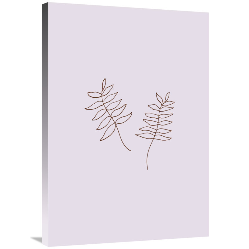 " Two Twigs ", 36" H x 25.2" W x 3" D, Wrapped Canvas