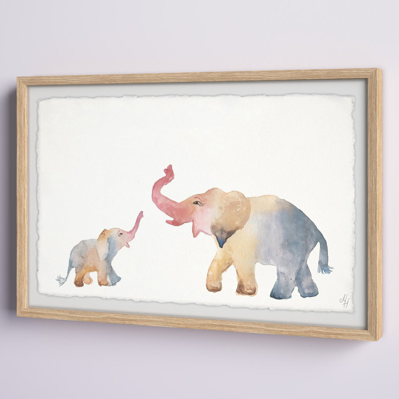 «Jaime Elephant Playtime», art encadré, H 16 po x l 24 po x P 1,5 po