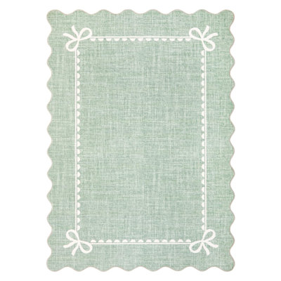 Tapis lavables à arc festonné pour chambre de bébé et couloir