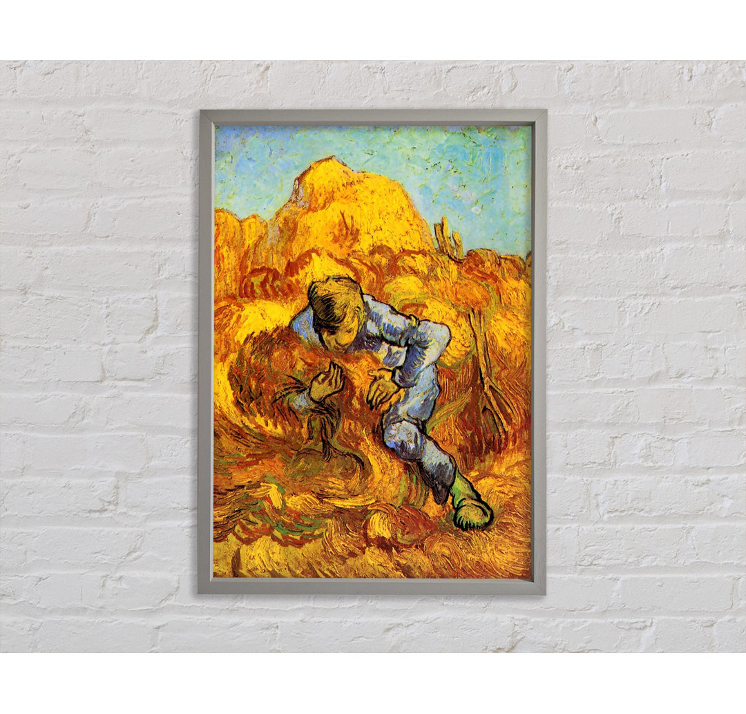 Van Gogh Garbenbinder Gerahmter Druck