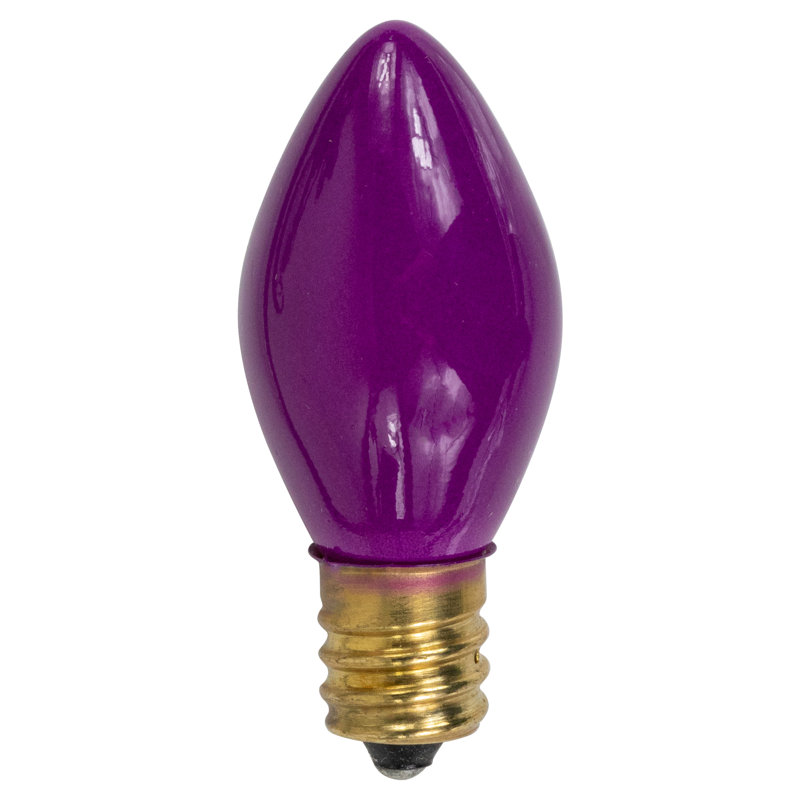 Ampoules de rechange opaques de Noël C7, Mauve
