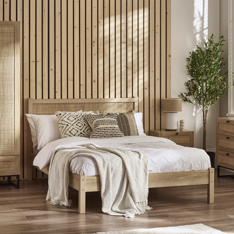 Padstow Bed, Oak, UK Double (135 x 190 cm)