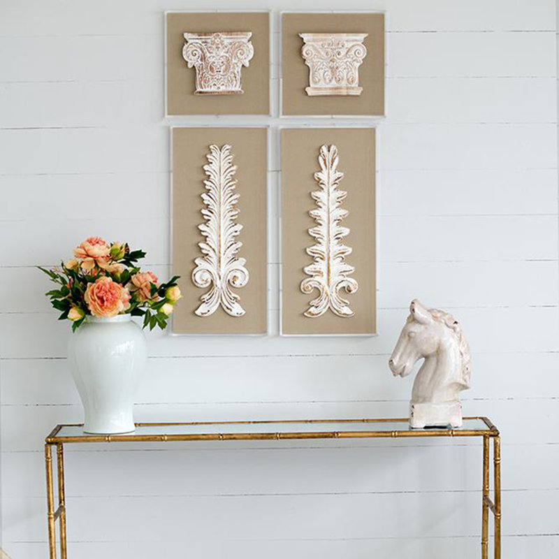 Art mural S / 2 9,3 x 1,6 x 31,3 po