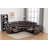 Ilia 96.8" Wide 3 - Piece Vegan Leather Power Reclining Sectional with Console Storage & Cup Holder-2068252784
