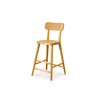 Counter Stool with Solid Wood Frame
