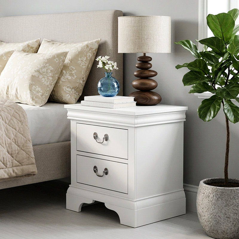 Two-Drawer Classic Nightstand