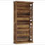 Bibliothèque classique en bois, tablettes élégantes, bibliothèque autoportante robuste