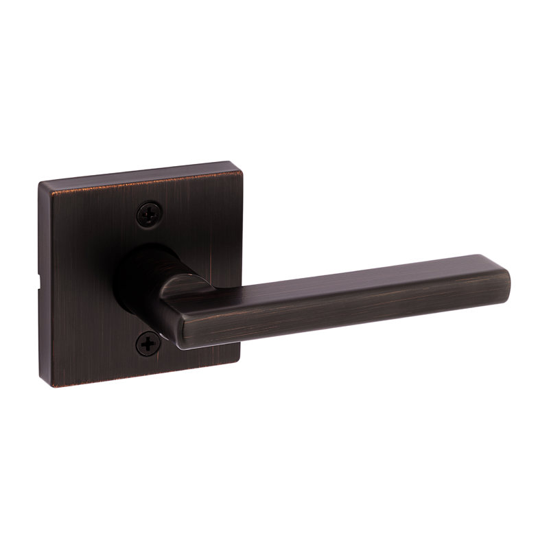 Halifax Door Lever with Square Rosette, Venetian Bronze, Dummy