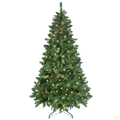 Arbre de Noël 9 pi avec 620 lumières DEL RVB contrôlées par le Wi-Fi, 1721 pointes en PVC, 38 fonctions d'éclairage, synchro musicale, structure à charnières et support en métal - arbre des Fêtes contrôlé par une application intelligente