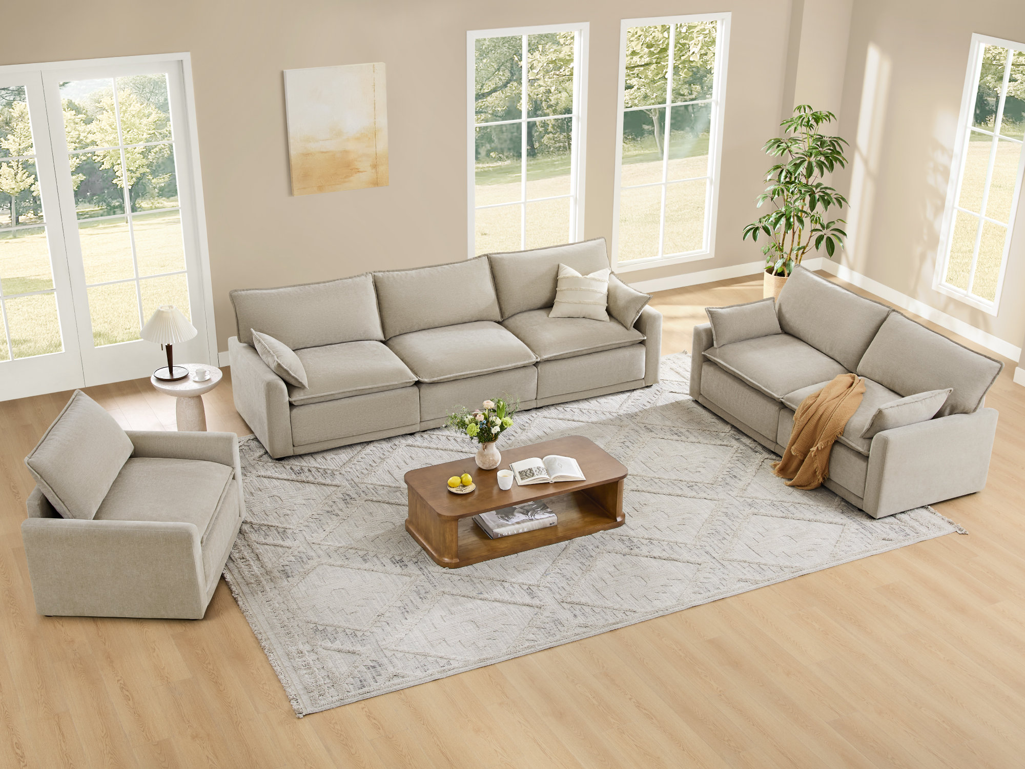Latitude Run® 3 - Piece Living Room Set - Wayfair Canada