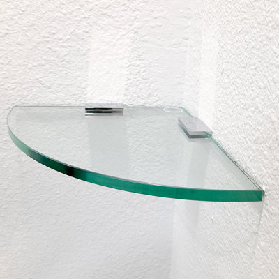 Tablette d'angle en verre Dake Diamond
