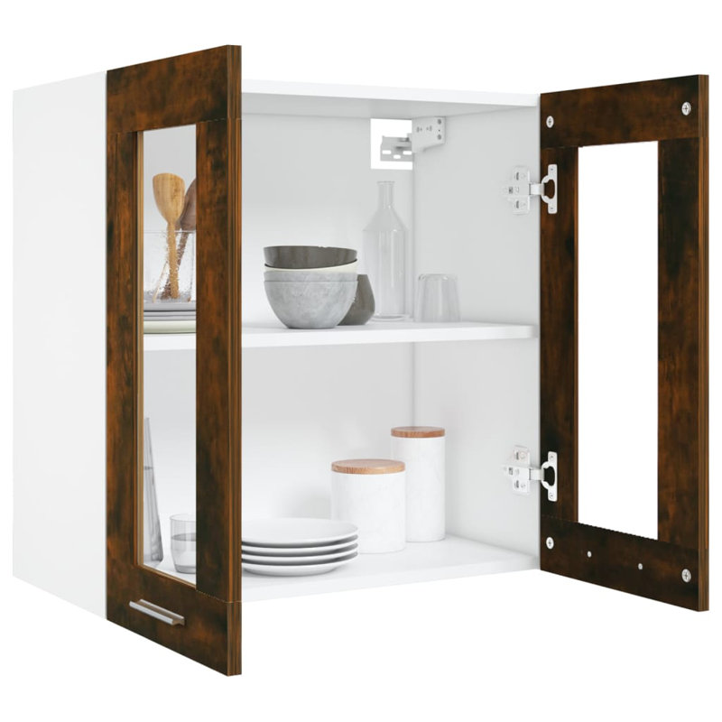 Armoire suspendue vidaXL Chêne fumé Lyon 60 x 31 x 60 cm