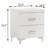 White 2-Drawer Nightstand