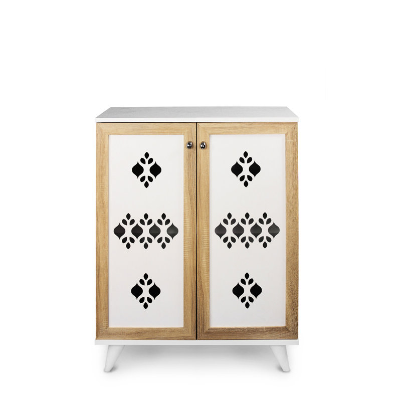 Functional Wood Shoe Chest - Cream, Maximize Storage Area Cream Drawer Space Saving Organizer
