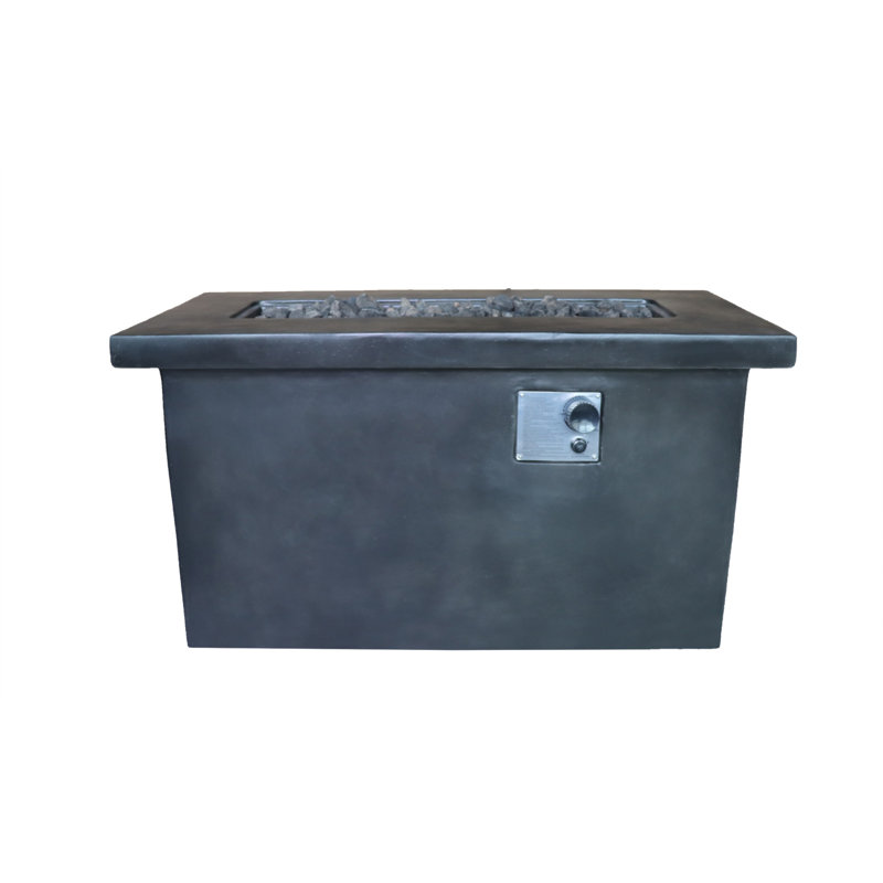 Foyer de table d'extérieur au propane / gaz naturel 24 po H, Gris anthracite