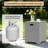 Wicker 12 - Person Outdoor Modular Patio Conversation Set With Fire Pit Table-621758075