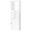 Grande armoire de rangement avec 3 tiroirs et tablettes réglables pour la salle de bain-622634539