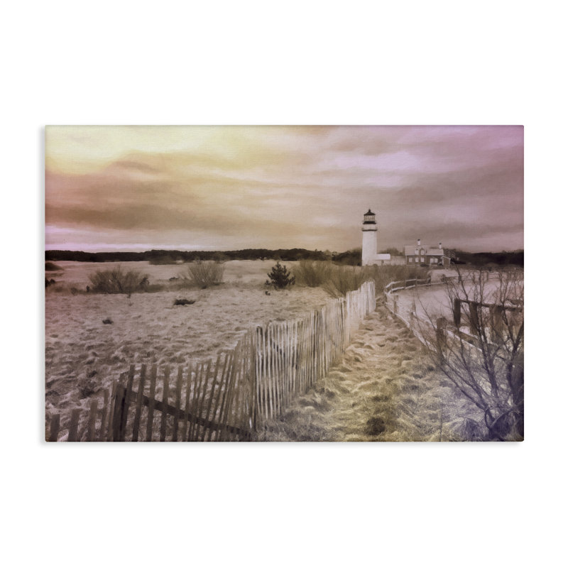  Art mural sur toile Path To Lighthouse View par Graffi *ee Studios, H 30 po x l 45 po