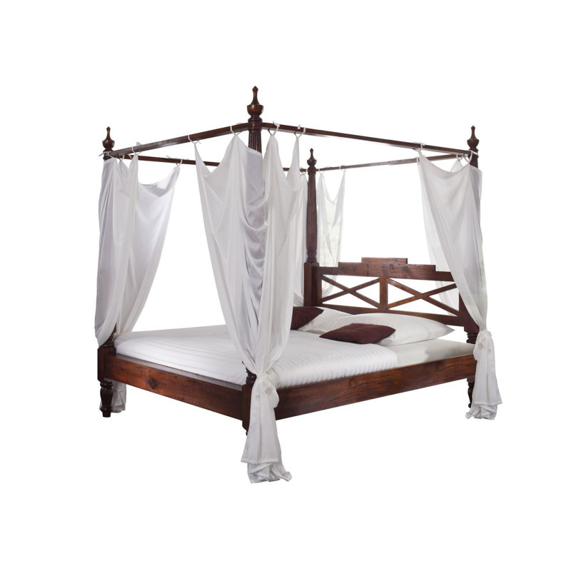 Oxford Solid Wood Bed, Nougat, European Kingsize (160 x 200 cm)