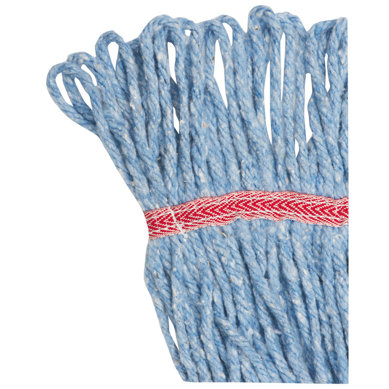 Large Blue Cotton Synthetic Wet Mop Head