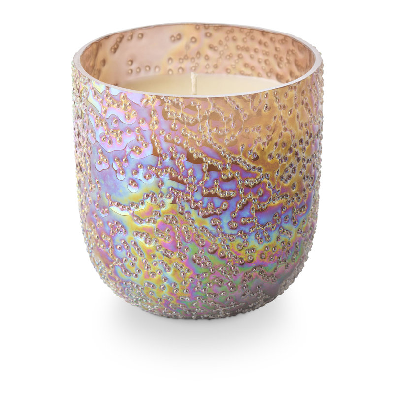 Petit verre perlé Woodfire, Rose