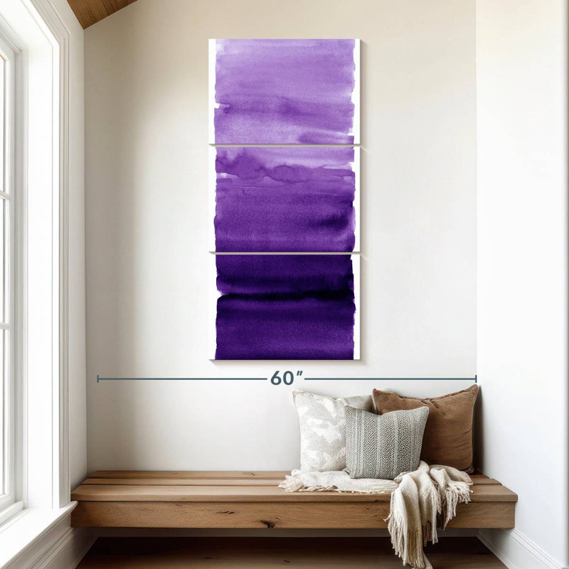 Mélange de mauve, H 52 po x l 24 po