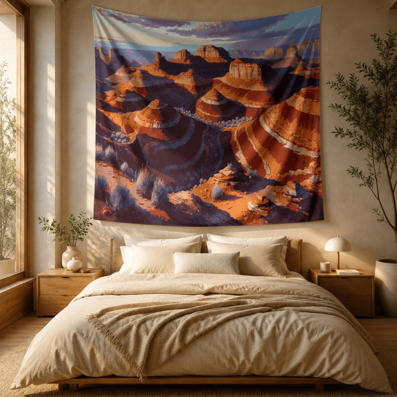 Tapisserie murale Southwestern, 88 po x 104 po