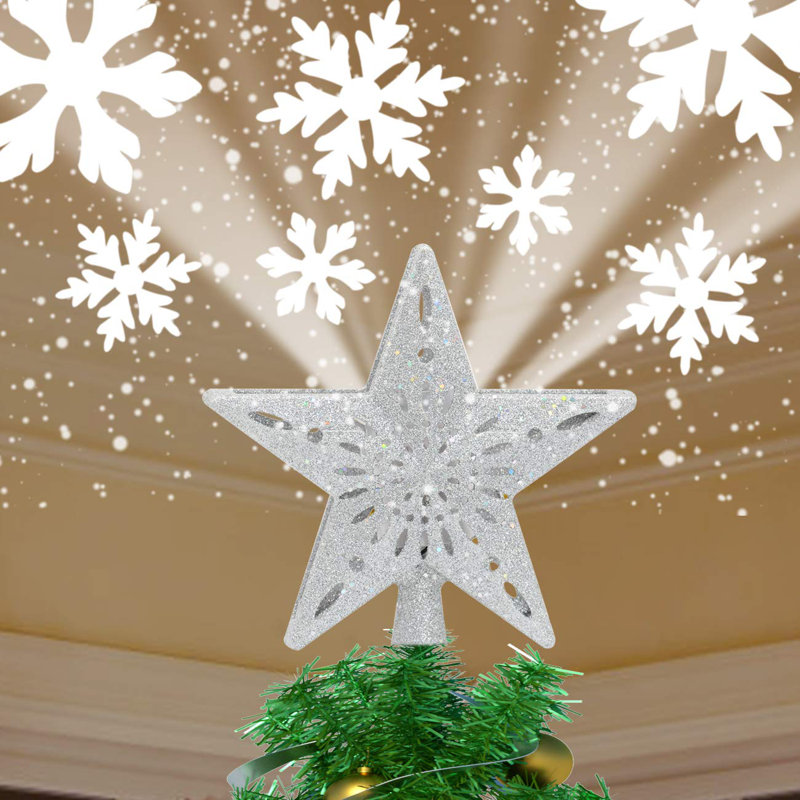 Décoration pour sommet de sapin de Noël Jaymien, Argent