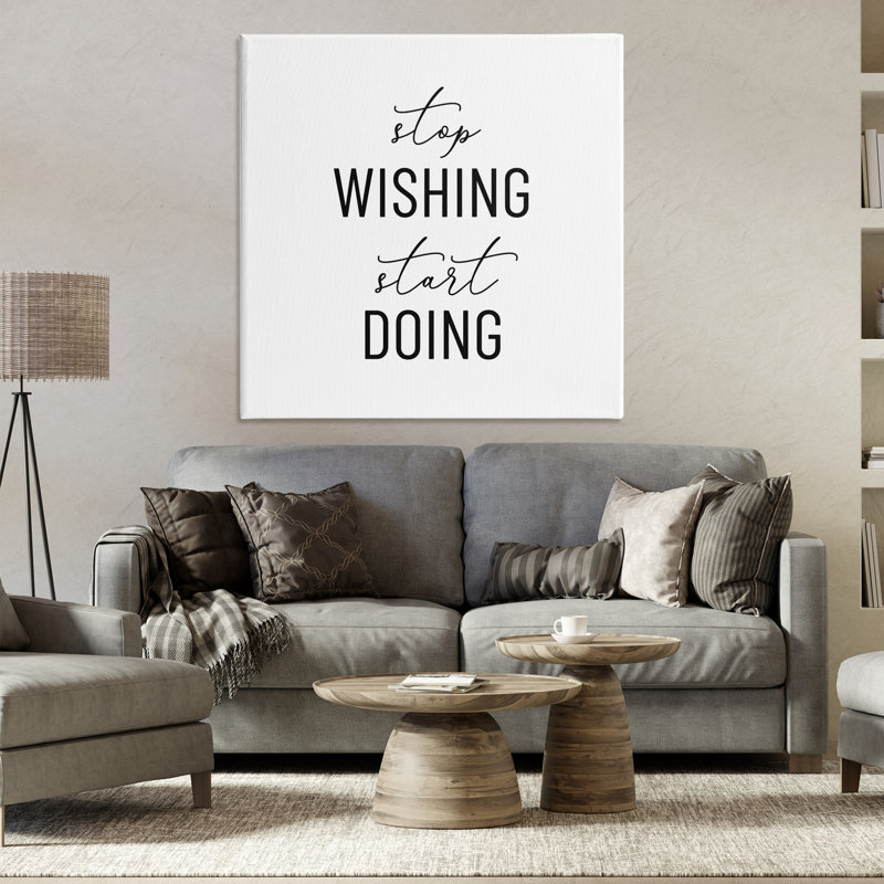 Art mural sur toile «Motivational Start Doing» par Anna Quach, H 36 po x l 36 po
