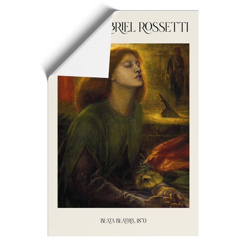 Beata Beatrix Print by Dante Gabriel Rossetti - Frameless Print, 42cm H x 30cm W x 0.1cm D