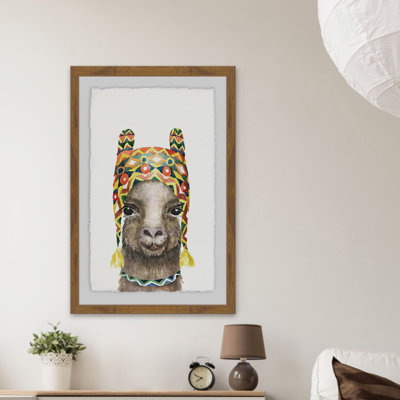 Bonny Llama - Single Picture Frame Print