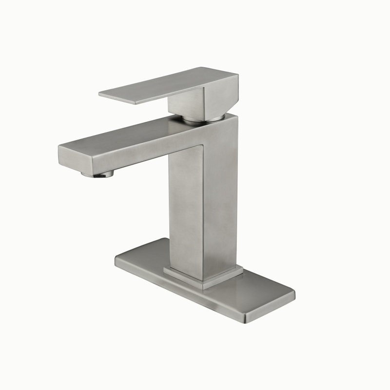 Robinet de salle de bain à cascade, robinet de meuble-lavabo à poignée simple blanc