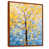 Toile avec cadre flottant brun