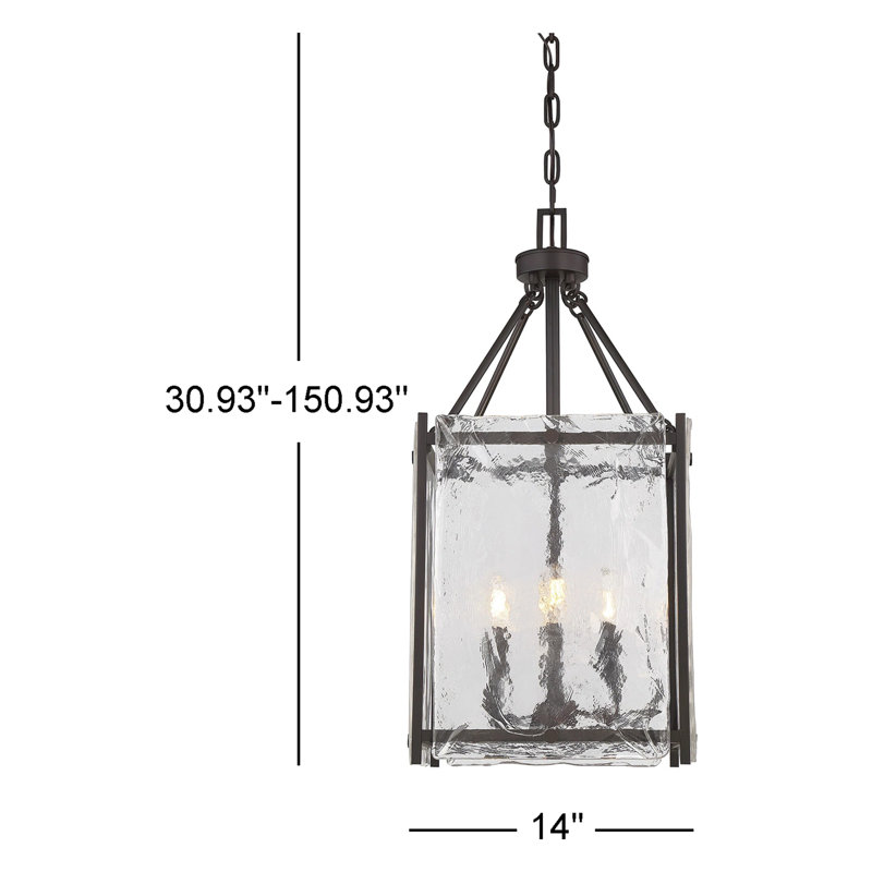 Lustre carré à 4 lumières Dotan