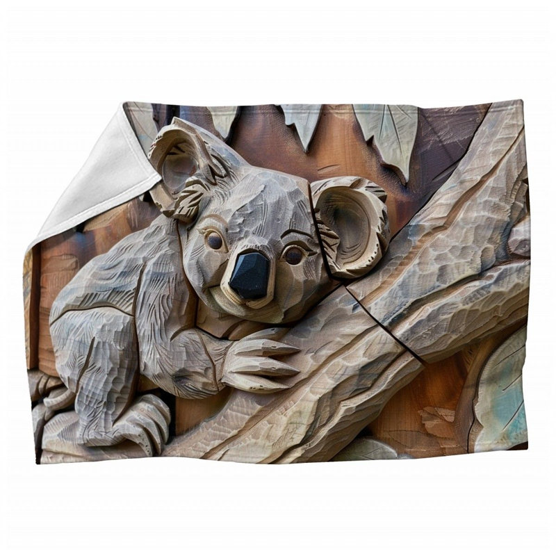 Machine Printed Throw Blanket, 50" x 60"