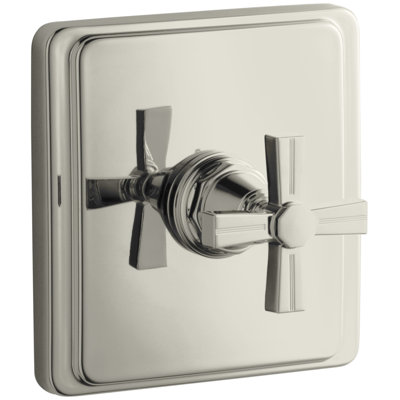 Garniture de valve à fines rayures avec poignée en croix pour valve thermostatique, nécessite une valve