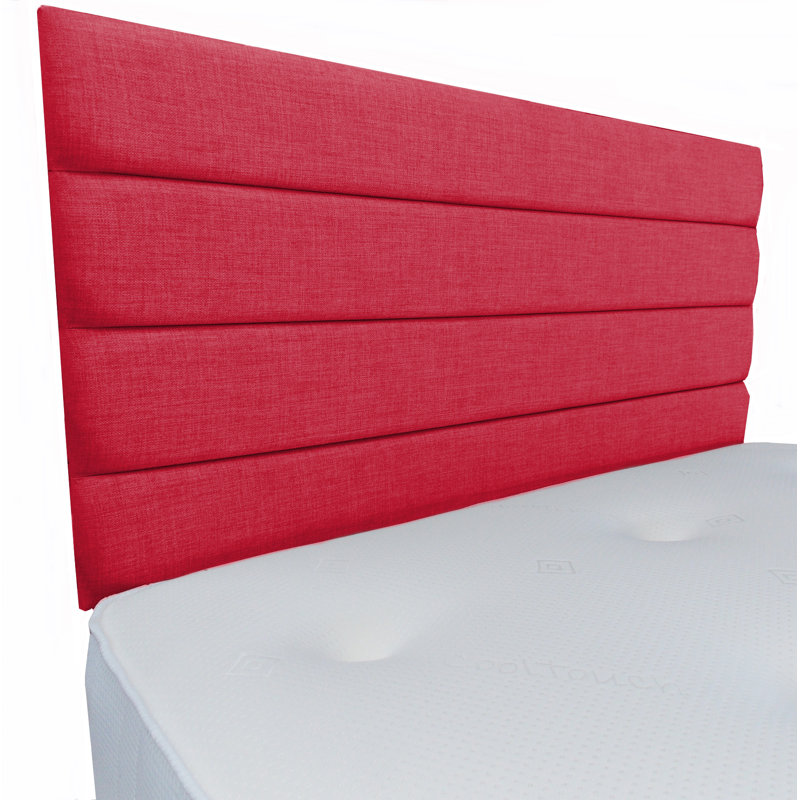 Moyo Upholstered Linen Panel Headboard, Small Single (2'6), Brown