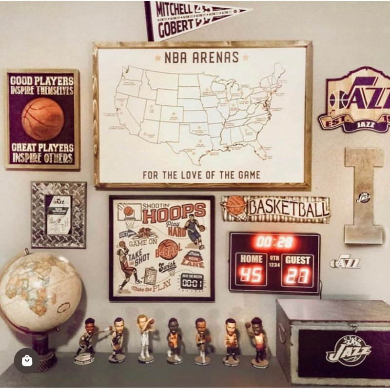 Nba Arena Map Pinboard