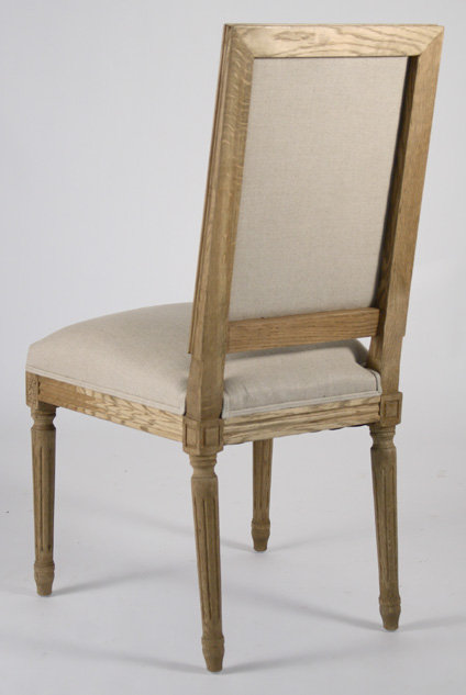 Chaise rembourrée Bodil, Chêne anthracite, Cuivre