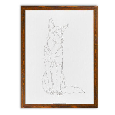 « dog contour i » par paul cezanne-cadre photo, reproduction d’art