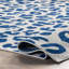 Tapis bleu / blanc Modern-414179293