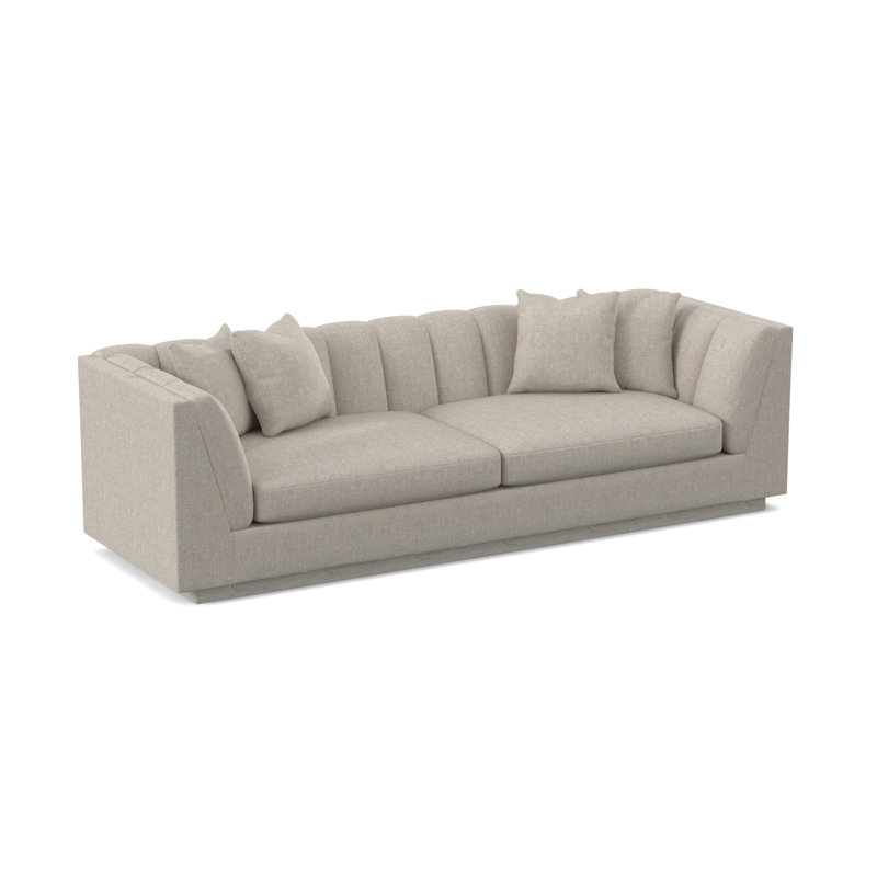 Dapper Sofa, Bisque, Filigree Ivory 100% Polyester