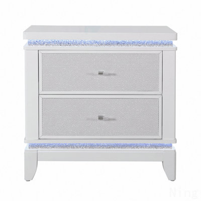 Nightstand With Cooler, USB And Speaker