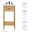 Modway Zaire 18'' Single Bathroom Vanity with Ceramic Top-94387490-94387491