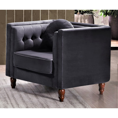 Tahlaya Velvet Swivel Armchair