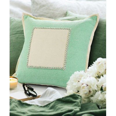 20" X 20" 100% Cotton Zippered Pillow