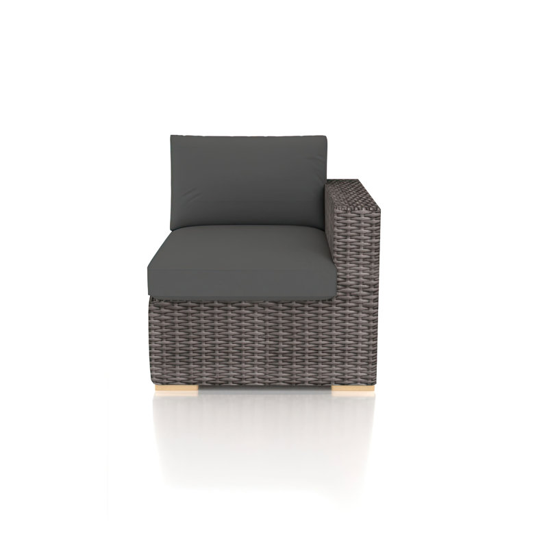 Dune Outdoor One Arm Lounge Chair, Canvas Charcoal Sunbrella® Canvas