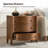 Elfine Modern 27''W 3-Drawers Curves Nightstand with Built-In Charging Station-1174088164