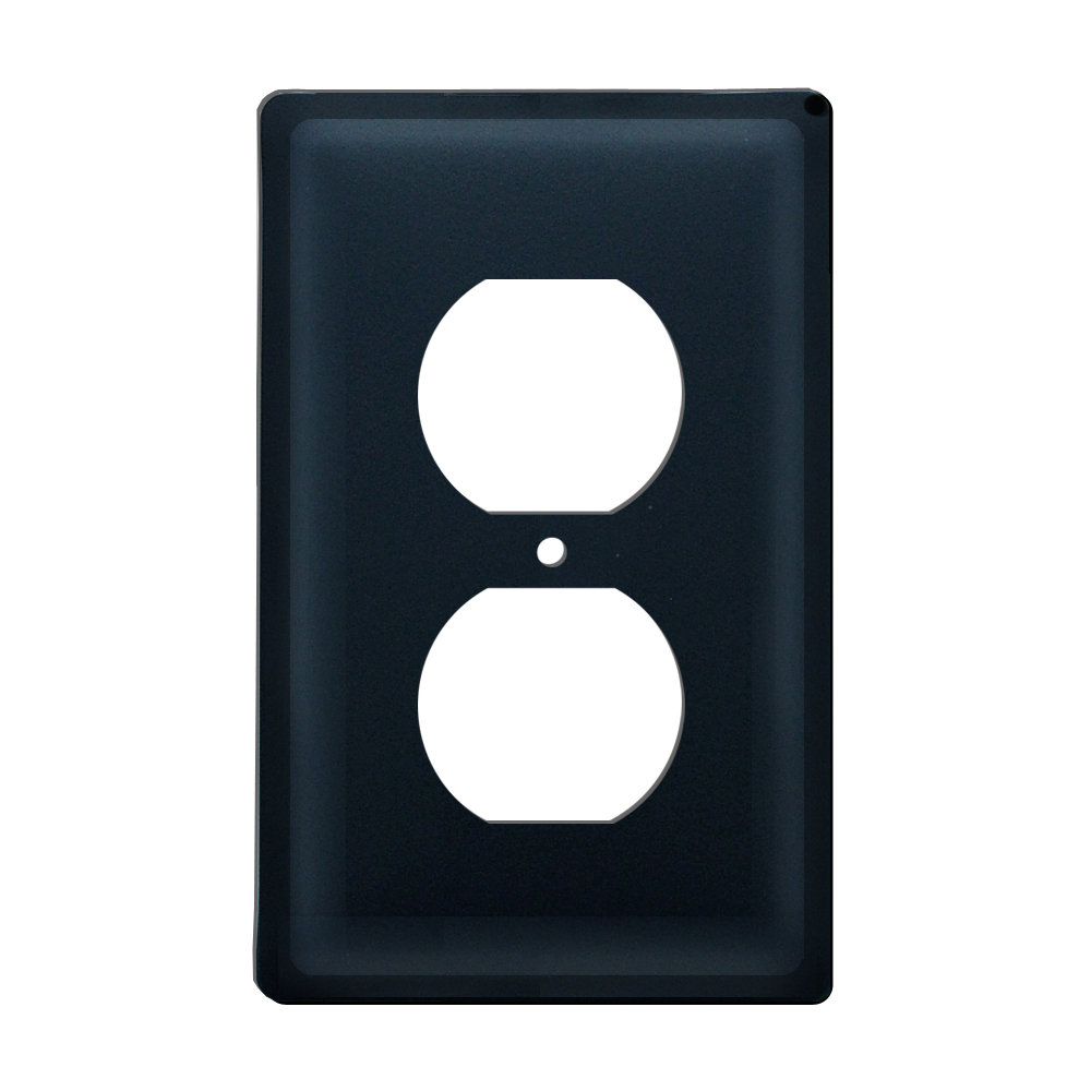 No Subject 2 - Gang Duplex Outlet Standard Wall Plate Village Wrought Iron